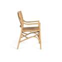 Juego de 2 Sillones Rattan y Tireta natural Tejido Serie Adiao