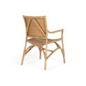 Juego de 2 Sillones Rattan y Tireta natural Tejido Serie Adiao