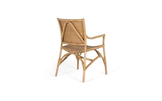 Juego de 2 Sillones Rattan y Tireta natural Tejido Serie Adiao