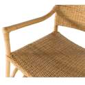 Juego de 2 Sillones Rattan y Tireta natural Tejido Serie Adiao