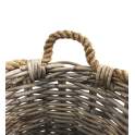 Juego de 3 Cestas de Ratan Natural y Cuerda Serie Titus Juego de 3 Cestas de Ratan Natural y Cuerda Serie Titus