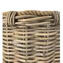 Juego de 3 Cestas de Ratan Natural y Cuerda Serie Titus Juego de 3 Cestas de Ratan Natural y Cuerda Serie Titus