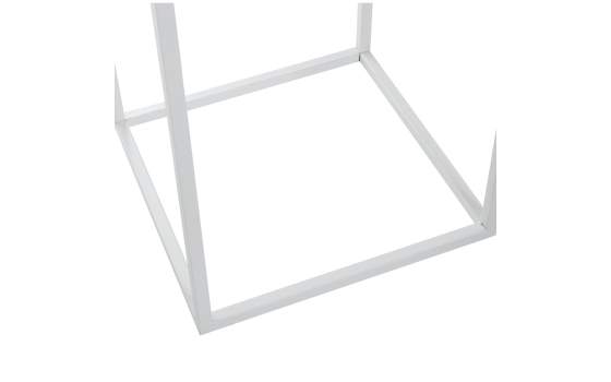 Juego de 3 Pedestales Maceteros Forja Blanca Serie Atonian