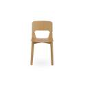 Juego de 4 Sillas Roble Diseño Actual - Serie Abial
