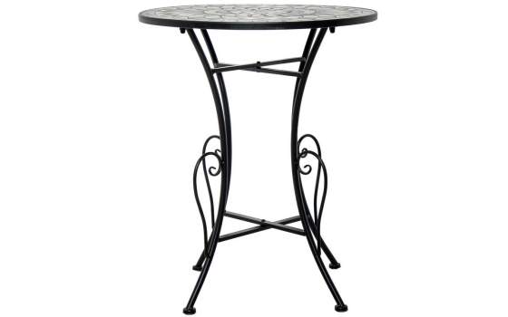 Juego de Mesa Redonda 2 Sillas Forja Ceramica Verde Audyn