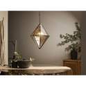 Lampara Actual Colgante Cristal Decorado Rombo Amunad
