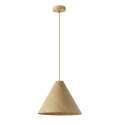 Lampara Cogante  Nordica  Madera Laminada Cono Natural Axast