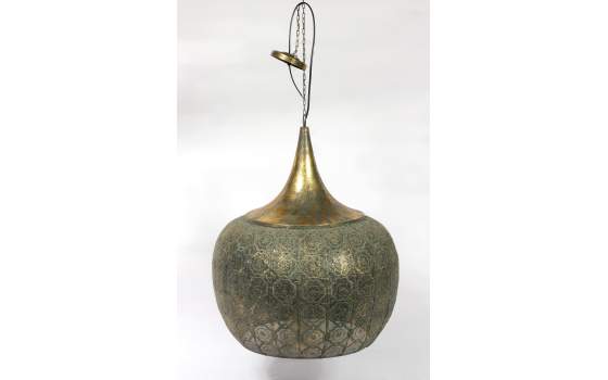 Lampara Colgante 58 cm Metal Oro Viejo Serie Annipe