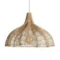Lampara Colgante Actual Medula de Rattan Diseño Original Agofrin