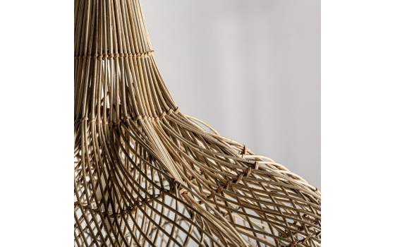Lampara Colgante Actual Medula de Rattan Diseño Original Agofrin
