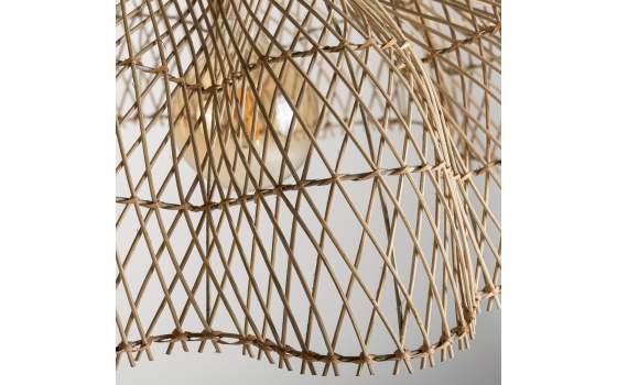 Lampara Colgante Actual Medula de Rattan Diseño Original Agofrin