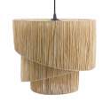 Lampara Colgante en Rafia Natural Serie Midway Lampara Colgante en Rafia Natural Serie Midway