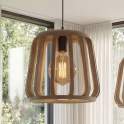 Lampara Colgante Madera Color Toffe - Serie Aliquo
