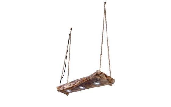 Lampara Colgante Tronco Rustico Serie Talosa