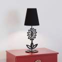 Lampara con Pie de Flor en Acero Serie Maya