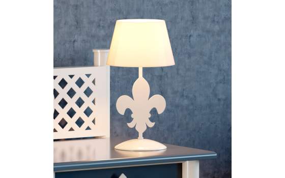 Lampara de Pie Diseño Flor de Lis  Serie Nathaly