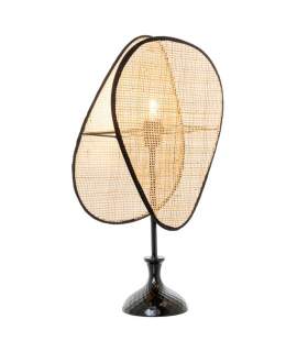 Lampara de Pie Moderna Rattan Natural Serie Addis