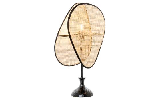 Lampara de Pie Moderna Rattan Natural Serie Addis