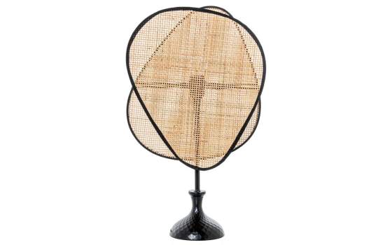 Lampara de Pie Moderna Rattan Natural Serie Addis