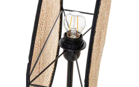 Lampara de Pie Moderna Rattan Natural Serie Addis