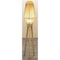 Lampara de Pie Salon Actual Madera Grande Serie Ateray