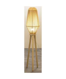 Lampara de Pie Salon Actual Madera Grande Serie Ateray