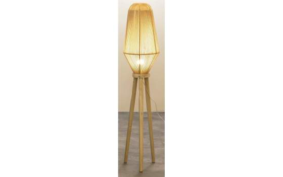 Lampara de Pie Salon Actual Madera Grande Serie Ateray