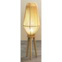 Lampara de Pie Salon Actual Madera Mediana Serie Ateray