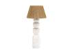 Lampara de Pie Salon Mediana Color Crema Serie Adantes