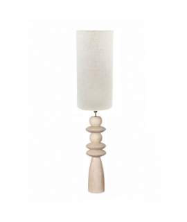 Lampara de Pie Salon Rustica Madera Natural - Serie Aleot