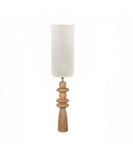 Lampara de Pie Salon Rustica Madera Natural Toffe - Serie Aleot