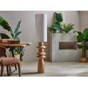 Lampara de Pie Salon Rustica Madera Natural Toffe - Serie Aleot