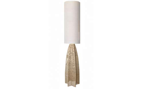 Lampara de Pie Salon Tejido Ratan Natural Serie Amollo Lampara de Pie Salon Tejido Ratan Natural Serie Amollo