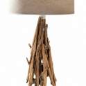 Lampara de Sobre Mesa Rustica Ramas Serie Sarsi