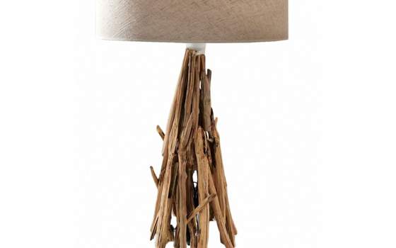 Lampara de Sobre Mesa Rustica Ramas Serie Sarsi