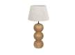 Lampara de Sobremesa Rustica Madera Natural Toffe Aleot
