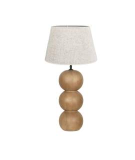 Lampara de Sobremesa Rustica Madera Natural Toffe Aleot