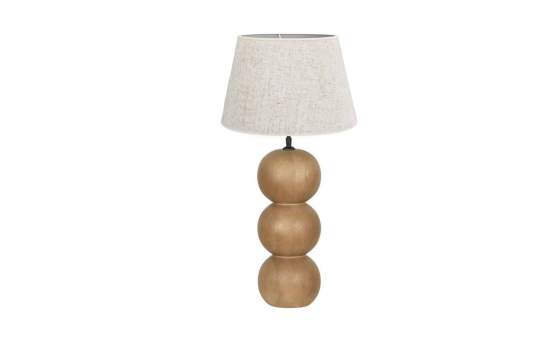 Lampara de Sobremesa Rustica Madera Natural Toffe Aleot