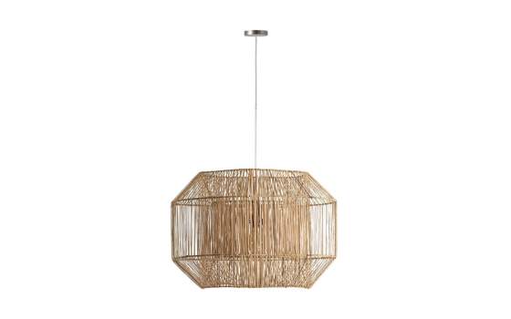 Lampara de Techo Diseño Rattan y Metal Serie Tisert