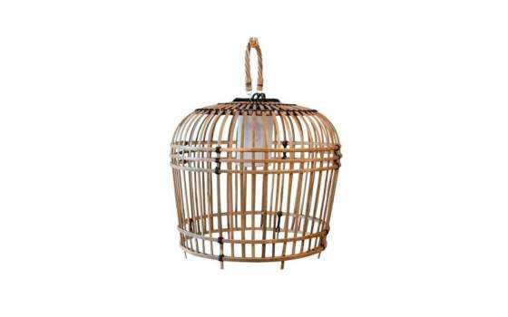 Lampara de Techo Diseño Redondo Ratan Serie Alcaini