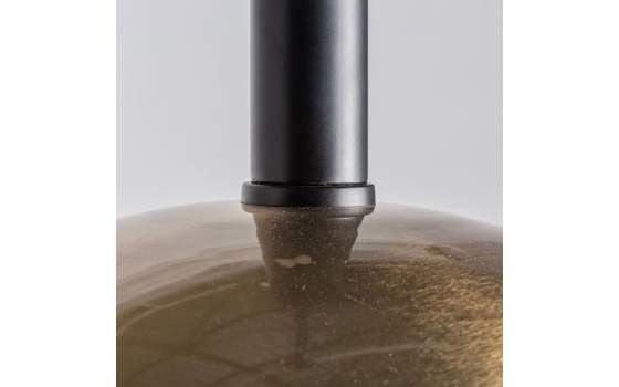 Lampara de Techo en Chapa Color Oro Redonda Serie Abetast