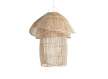 Lampara de Techo Formato Jaula en Rattan Serie Abriatora
