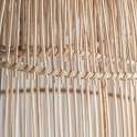 Lampara de Techo Formato Jaula en Rattan Serie Abriatora