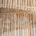 Lampara de Techo Formato Jaula en Rattan Serie Abriatora