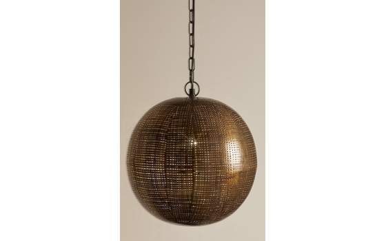 Lampara de Techo Mediana Cobre Globo Serie Charlotte