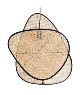 Lampara de Techo Moderna Ratan Natural Serie Addis