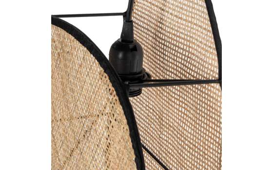 Lampara de Techo Moderna Ratan Natural Serie Addis