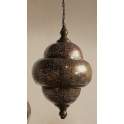 Lampara de Techo Oriental Mediana en Cobre Serie Charlotte