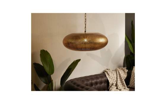 Lampara de Techo Oval Oro Serie Dagmar