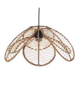 Lampara de Techo Palos Ratan Natural Serie Addis